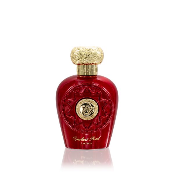 lattafa opulent red bottle