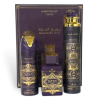lattafa badee al oud amethyst 3 piece gift set eau de parfum 100 ml perfumed spray 200 ml air freshener 300 ml